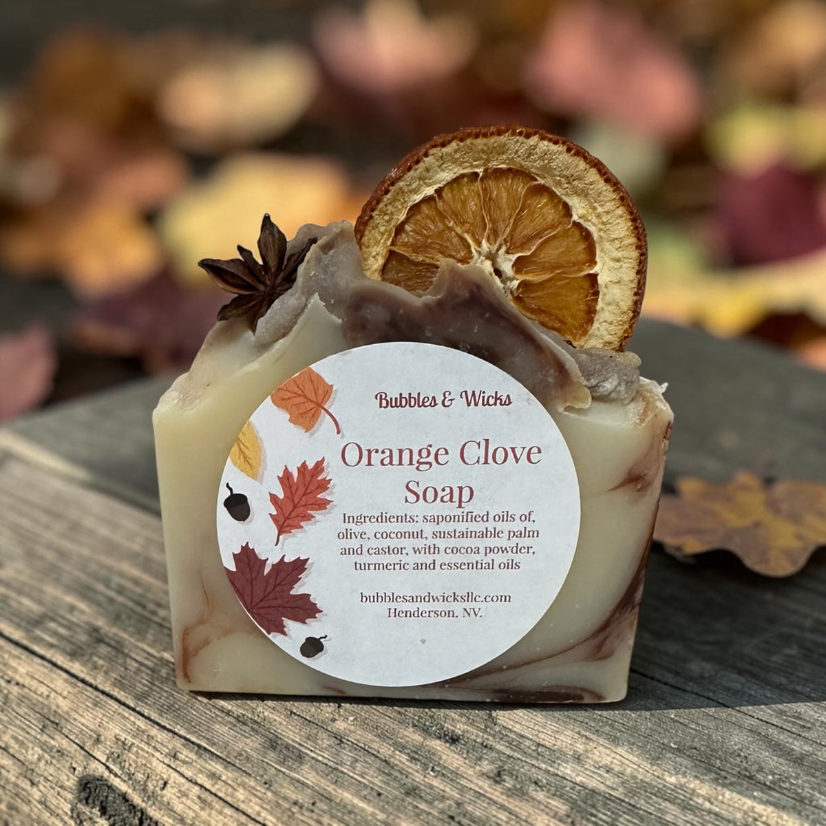 Fall Orange & Clove Soap – Natural Essential Oil Handmade Bar