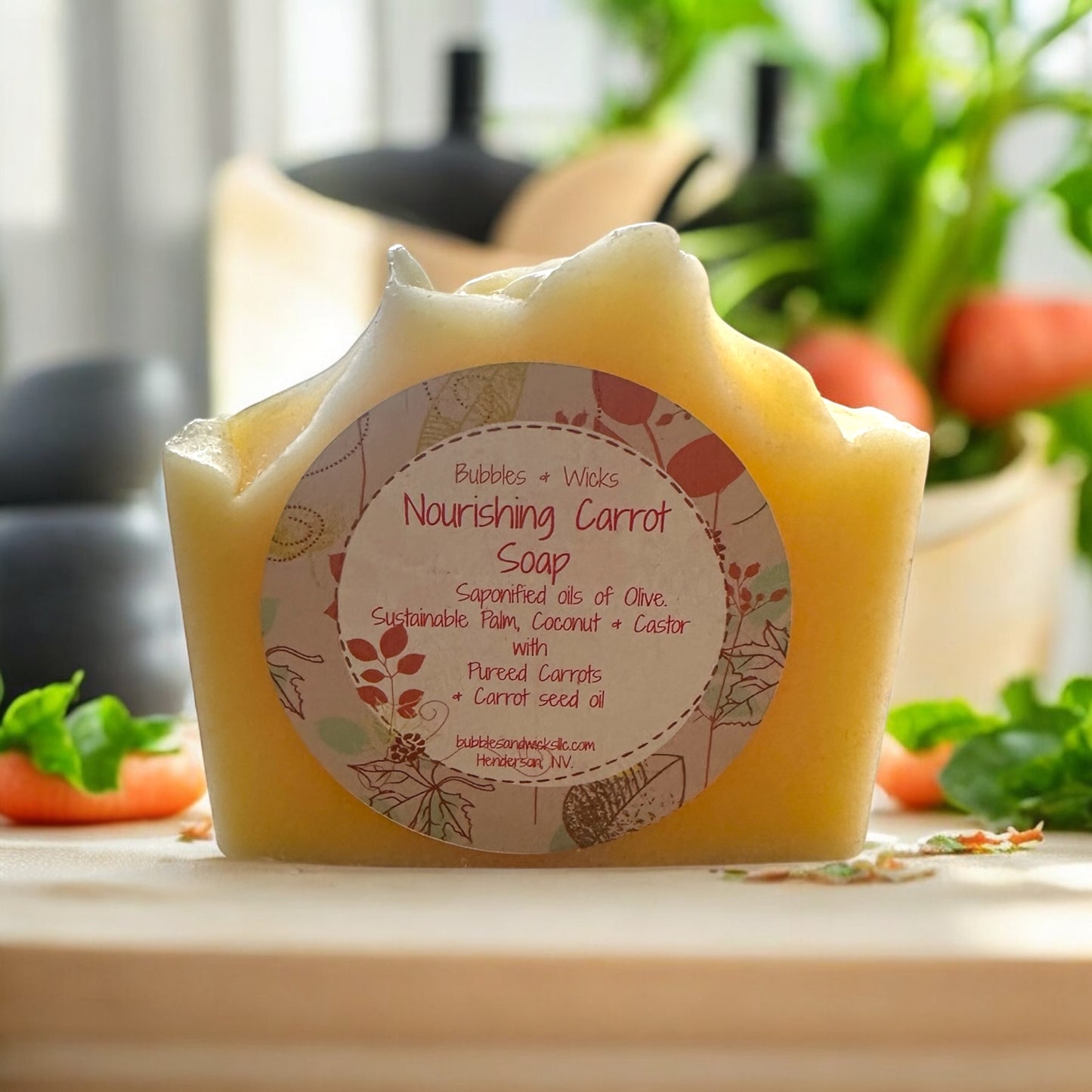 Nourishing Carrot Soap for Gentle Skin