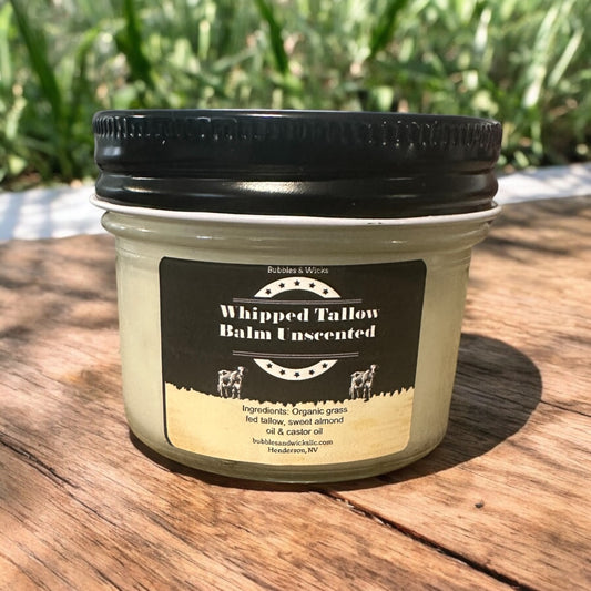 Unscented Organic Grass-fed Whipped Tallow 4oz