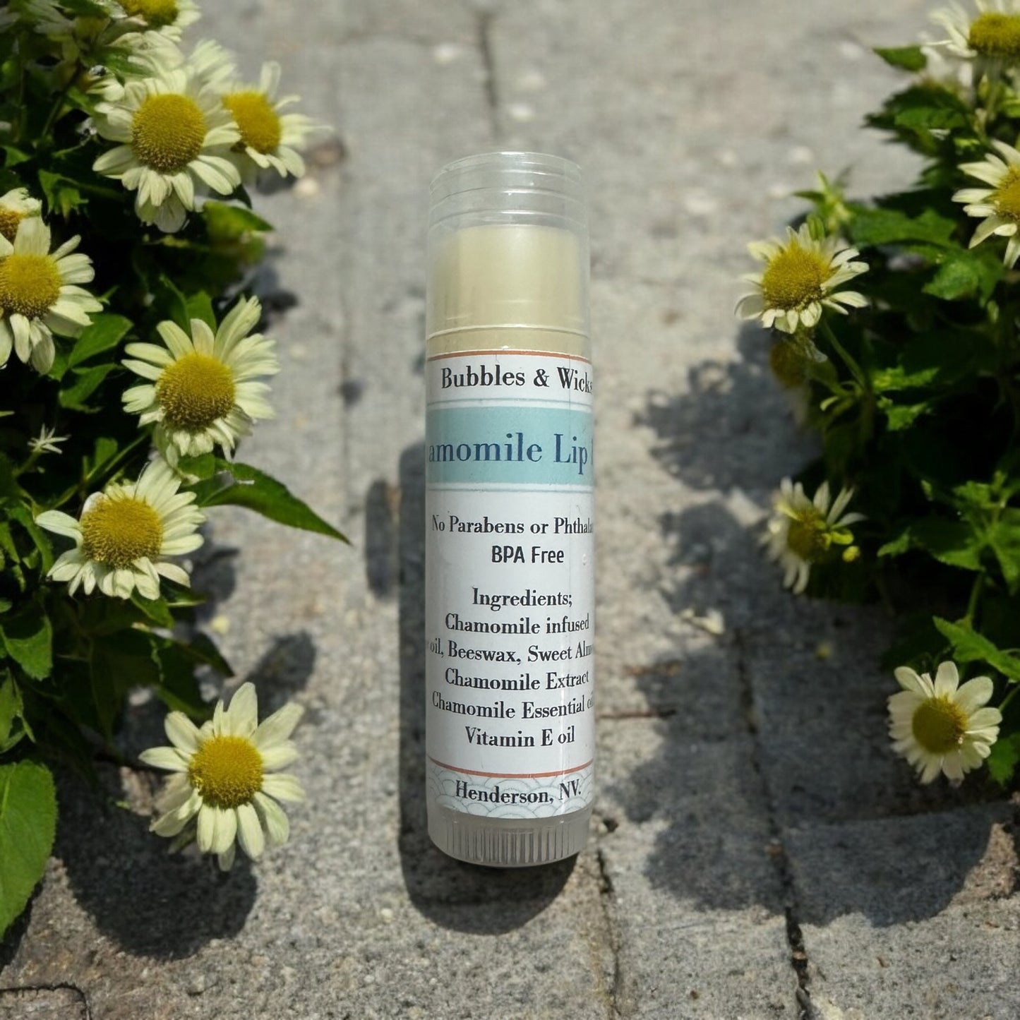 Chamomile infused chapstick