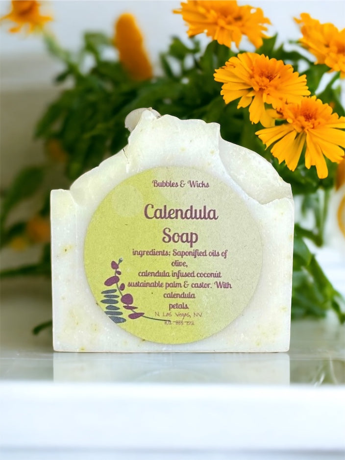 Natural calendula salve for dry skin