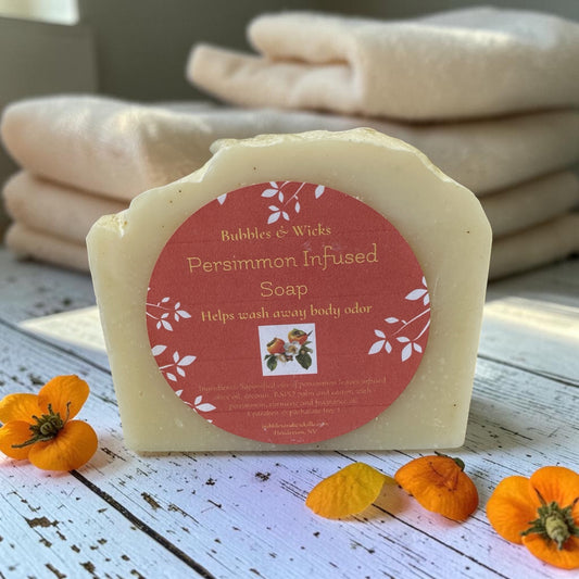 Persimmon Odor-Cleansing Soap | Solar-Infused Botanical Bar