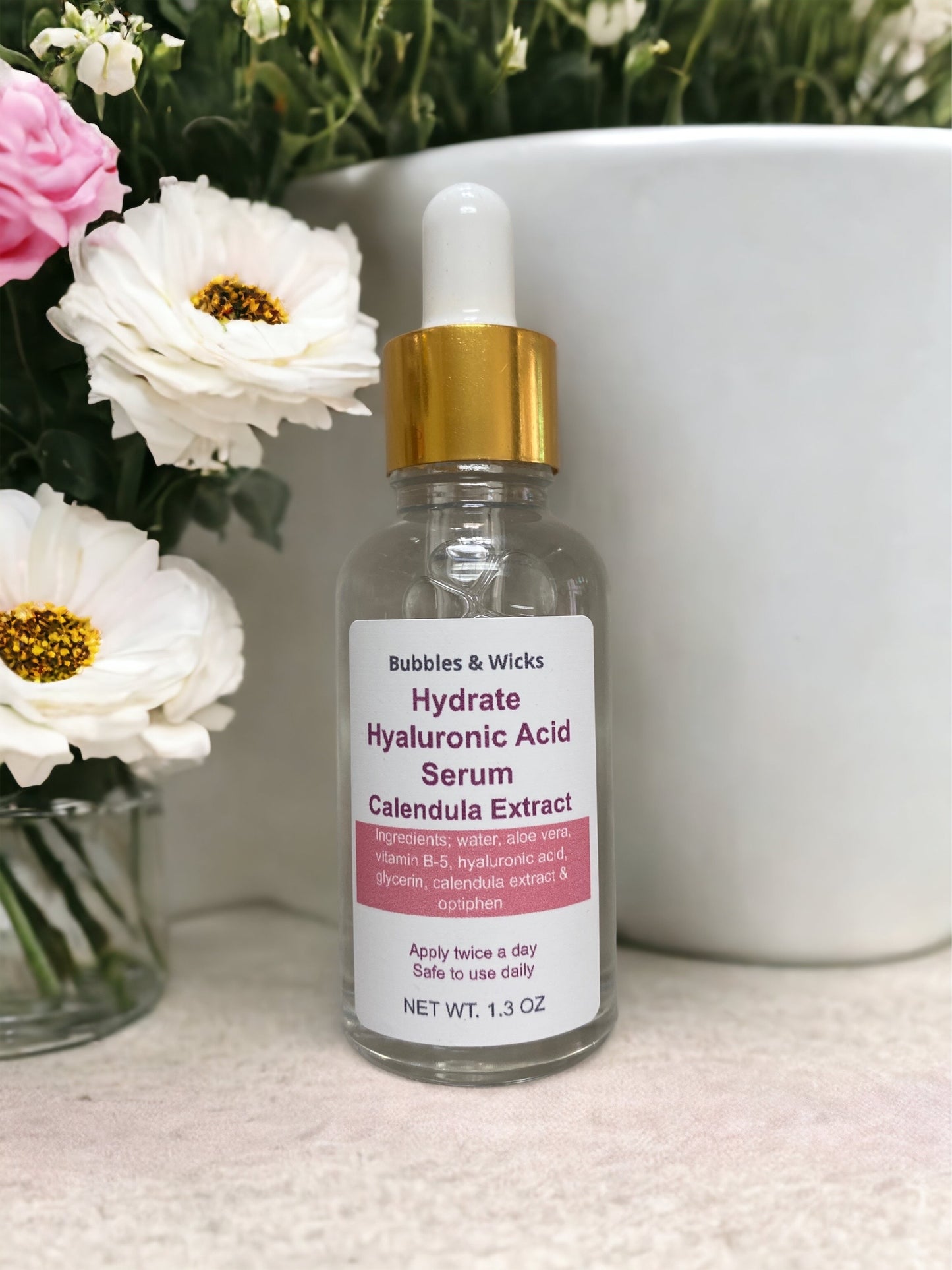 Hydrate Hyaluronic Acid Serum with Calendula Extract￼