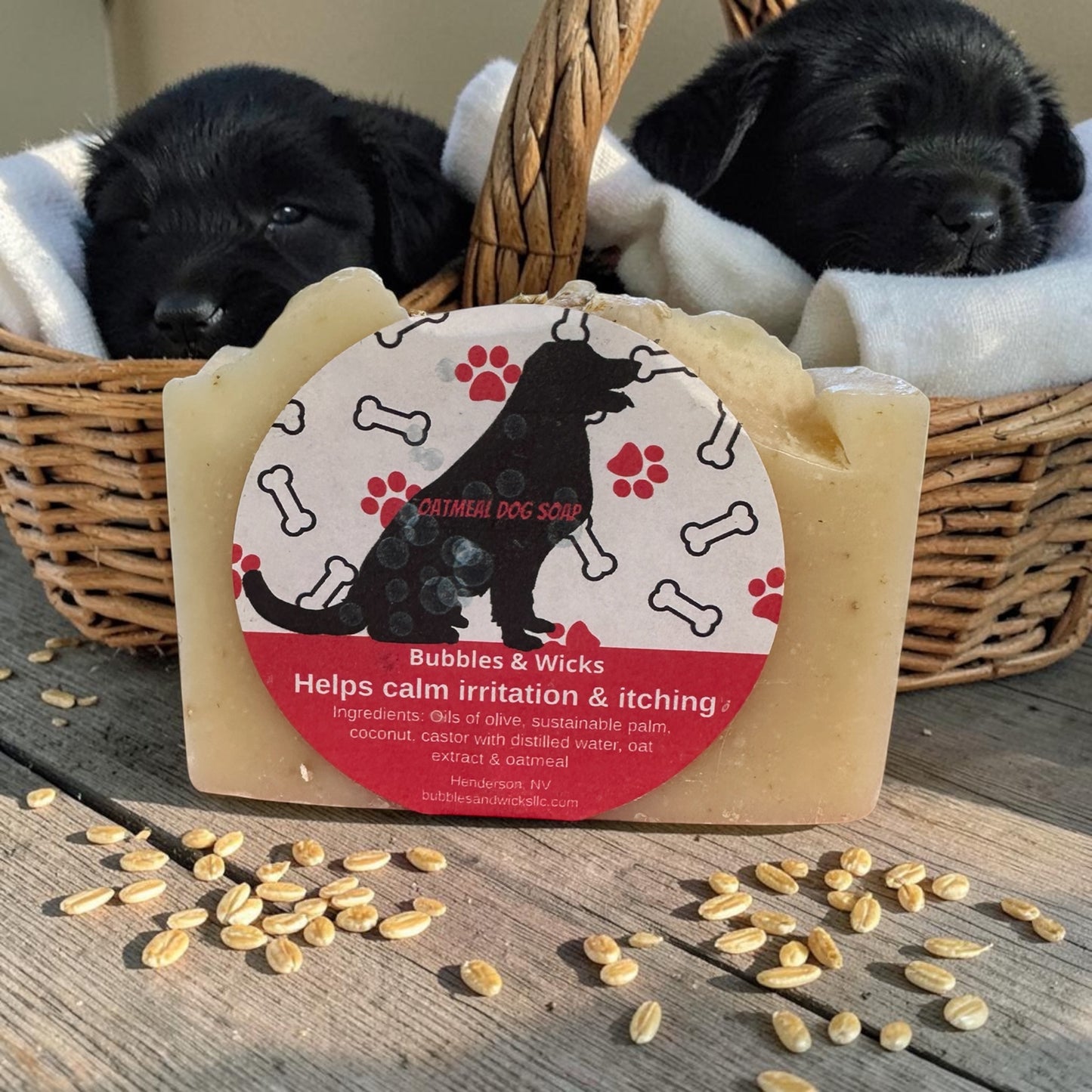 Oatmeal Dog Soap Bar | Natural Dog Shampoo for Dry, Itchy Skin