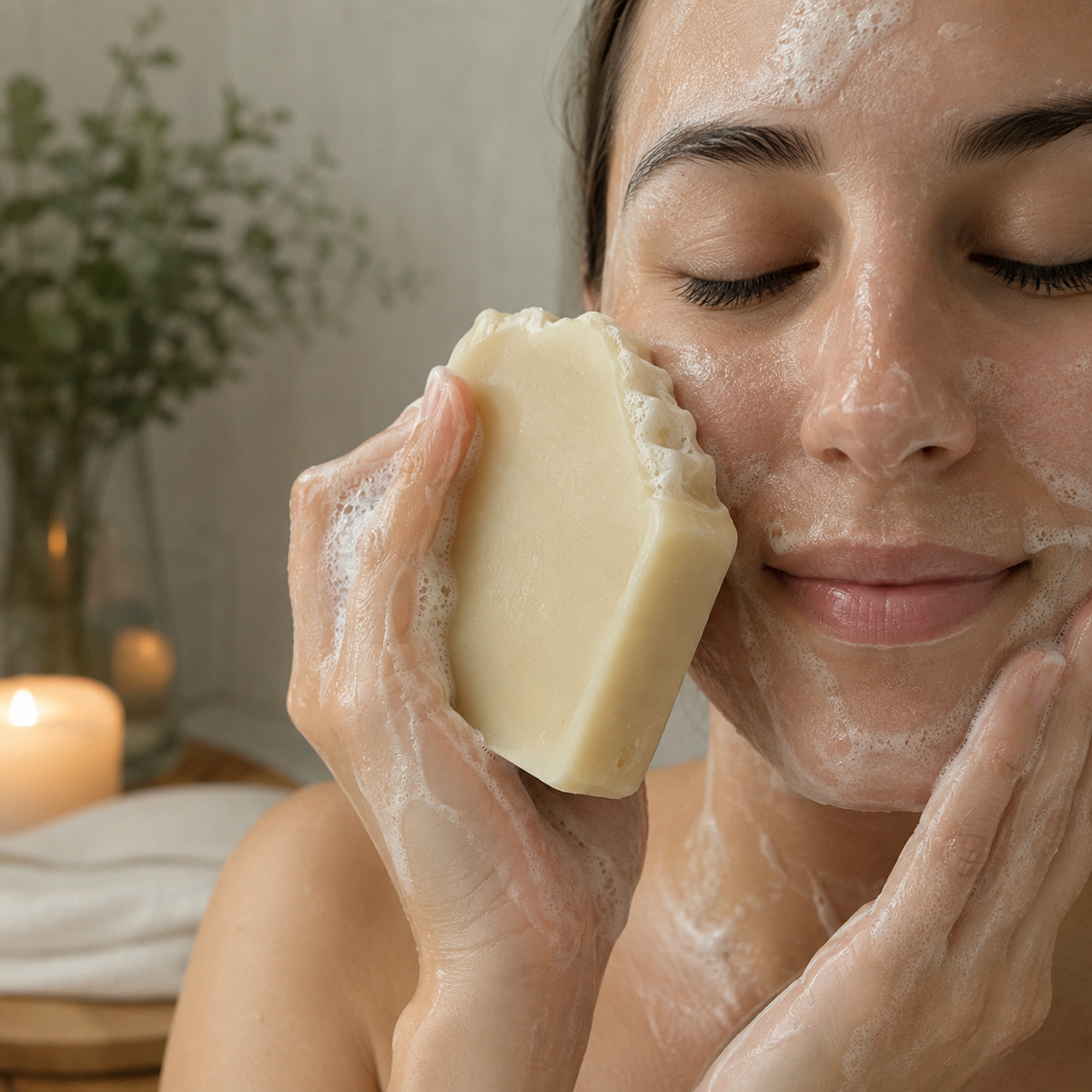 Persimmon Odor-Cleansing Soap | Solar-Infused Botanical Bar
