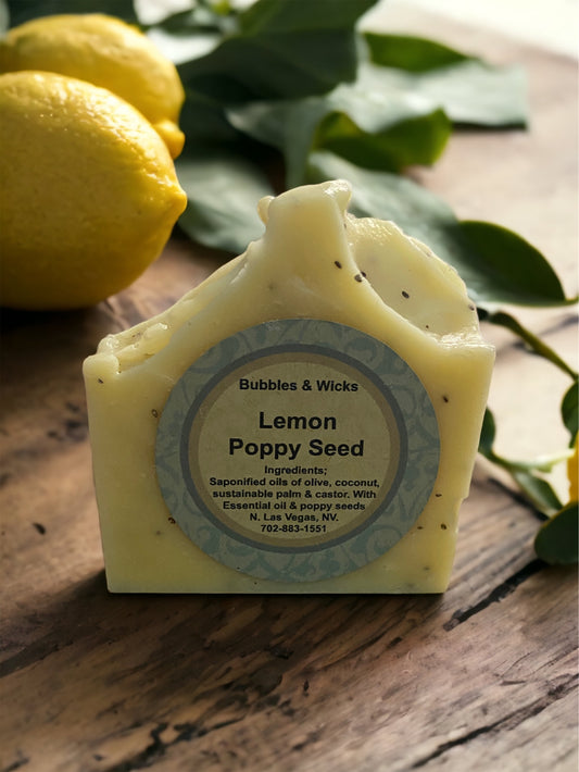 Lemon Poppy Seed Soap Skin Toning